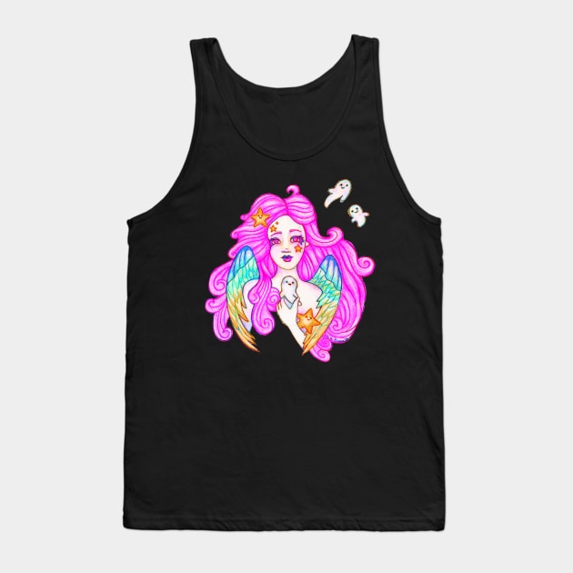 Angel Guardian Tank Top by Flutter Eyes Butterfly Skies The Art Of Stephanie Ann Garcia